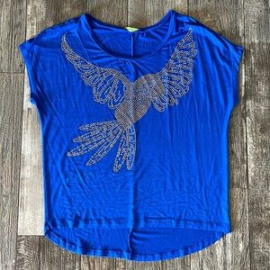 Coqueta Blue Women Blouse, Small
